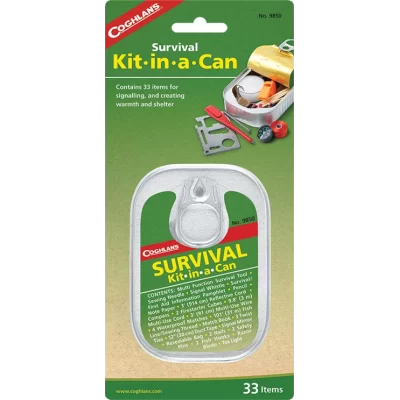 Survival kit in a can
