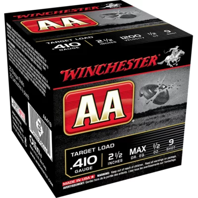 Winchester aa 410ga 2 1/2 1200fps 1/2 oz 9 shot