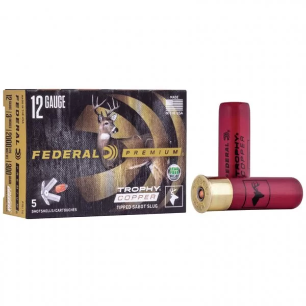 Federal premium 12 GA 3" 300GR TROPHY COPPER SABOT SLUG