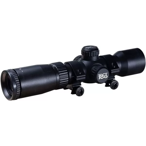 Excalibur scope Tact 100 1.5- 5 X 32mm, 30mm tube, multi-colour illuminated multirange reticle to 100yd