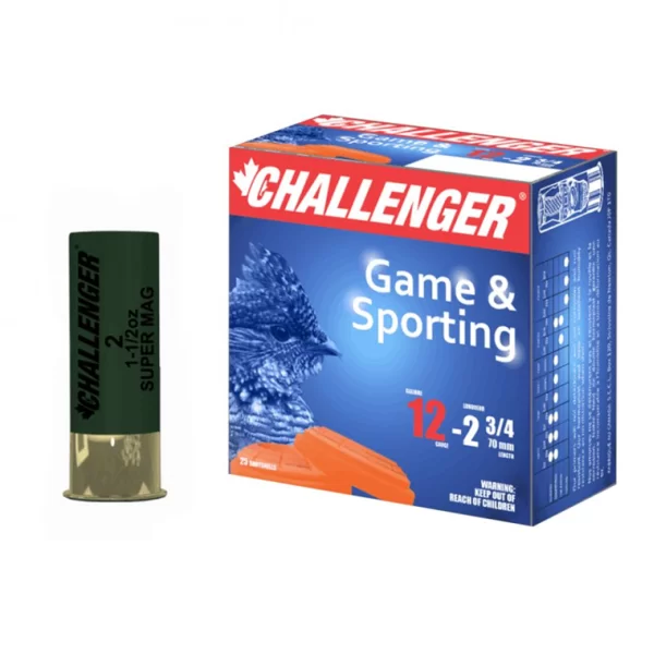 Challenger Game & Sporting, 12ga, Shot size 6, 1 1/4 oz, Bullet lenght 2 3/4 1410 pps