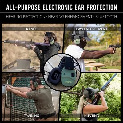 ISOtunes Sport DEFY Slim BT Tactical Earmuffs with Bluetooth, 21 NRR
