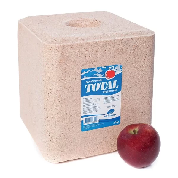 Bloc de sel total saveur pomme 20 kilos