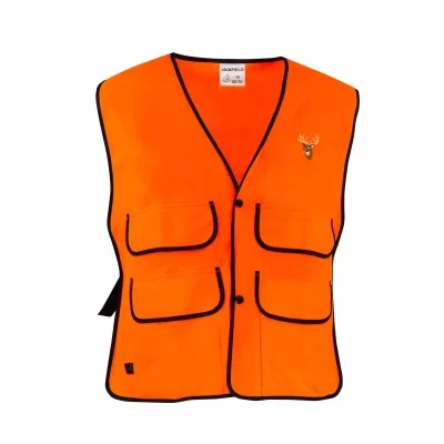 Safety vest with deer logo
