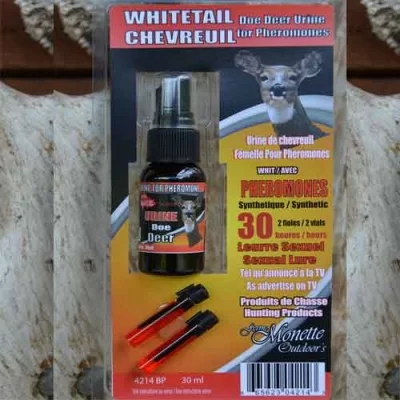Monette Kit 2 Vials Pheromone Female deer + 30 ml Scent Urine 2 fio + 30ml