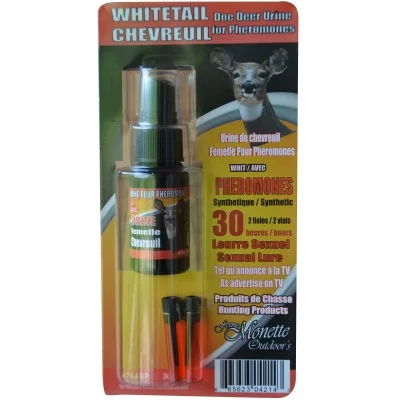 Monette Kit 1 Vials Pheromone Female Deer + 30 ml scent Urine 1 fio + 30ml