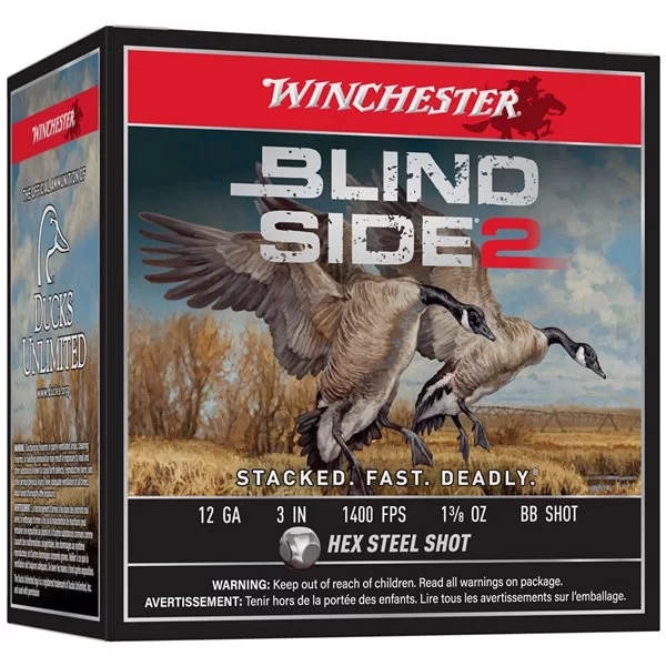 Winchester Blind Side 2 Steel 12ga 3in 1400 Fps 1 3/8 Oz BB Shot