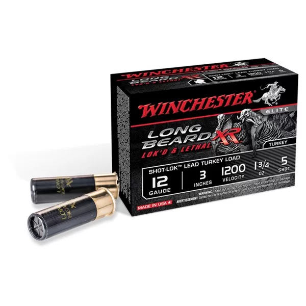 Winchester long beard Double XR High Velocity Turkey Load 12ga 3in 1200 Fps 1 3/4 Oz 5 Shot