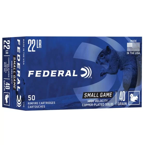 Federal Small Game 22 LR Copper-Played 40gr 1240 fps