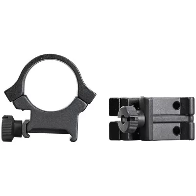 Quad lock 1in medium aircraft aluminium black fits up to 40mm obj lens