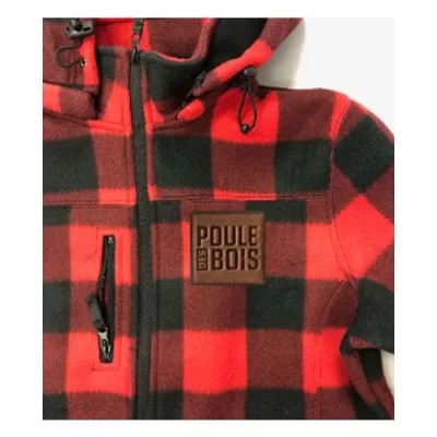 Poule des bois Hoodie Red and black