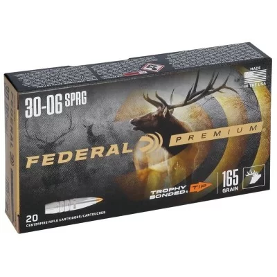 Federal Premium 30-06 SPRG, 165gr, Trophy Bonded Tip