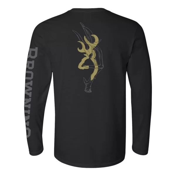 Browning Antler Overlay Buckmark Long Sleeve Tee