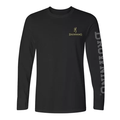 Browning Antler Overlay Buckmark Long Sleeve Tee