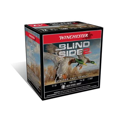 Winchester Blind Side High Velocity Steel 12ga 3 1/2in 1675 Fps 1 3/8 Oz BB Shot