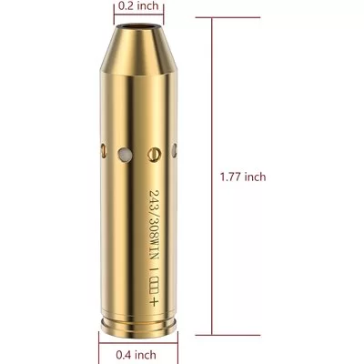 .243 308 win Bore Sight Laser Red Dot Boresighters 308 avec piles