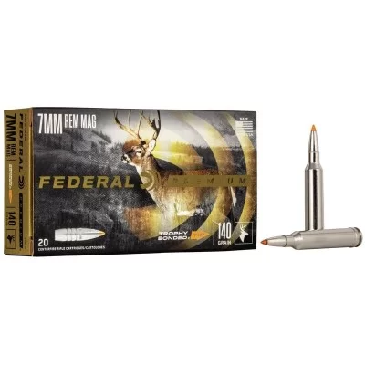 Federal Premium 7mm Rem Mag 140gr Trophy Bonded