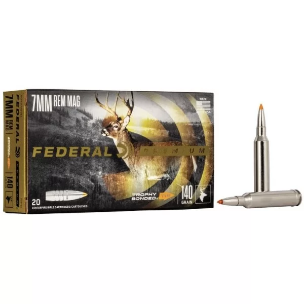 Federal Premium 7mm Rem Mag 140gr Trophy Bonded