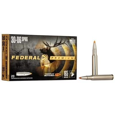 Federal Premium 30-06 SPRG, 165gr, Trophy Bonded Tip