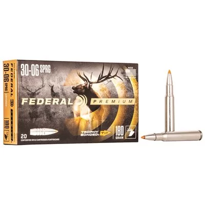 Federal Premium 30-06 SPRG, 180gr, Trophy Bonded Tip