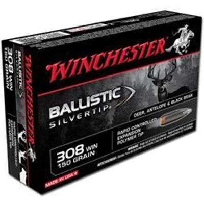 Winchester 308 WIN 150GR BALLISTIC SILVERTIP