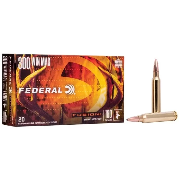 Federal Fusion Rifle 300 Win Mag 180 Grain, 2960 fps