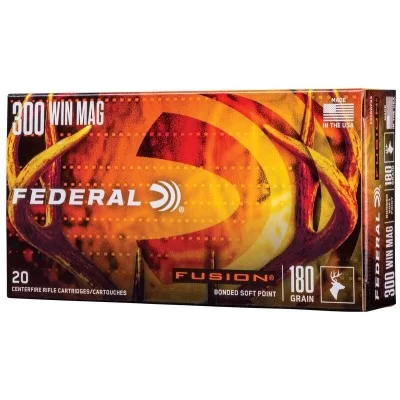 Federal Fusion Rifle 300 Win Mag 180 Grain, 2960 fps