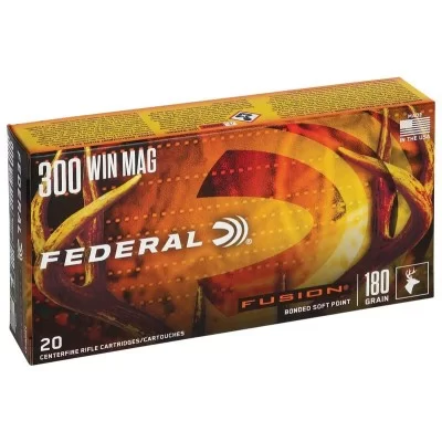 Federal Fusion Rifle 300 Win Mag 180 Grain, 2960 fps