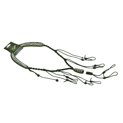 Recall Designs Lanyard (flat-braid) Black & White, Black & Woodland or Black & Orange