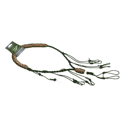 Recall Designs Lanyard (flat-braid) Black & White, Black & Woodland or Black & Orange