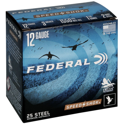 Federal Speed Shok 12ga 3in 1550 Fps 1 1/8 Oz 2 Shot Steel