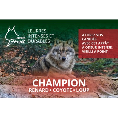 Leurres Forget Champion - Fox - Coyote - Wolf