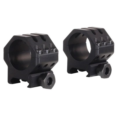 Weaver Tactical 6-Hole Picatinny Rings, 1" Medium, Matte Black