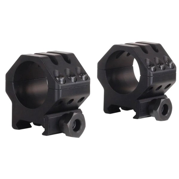 Weaver Tactical 6-Hole Picatinny Rings, 1" Medium, Matte Black