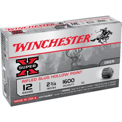 Winchester Deer Season High Velocity Lead Slug 12ga 2 3/4 in 1600 Fps 1 1/8 oz