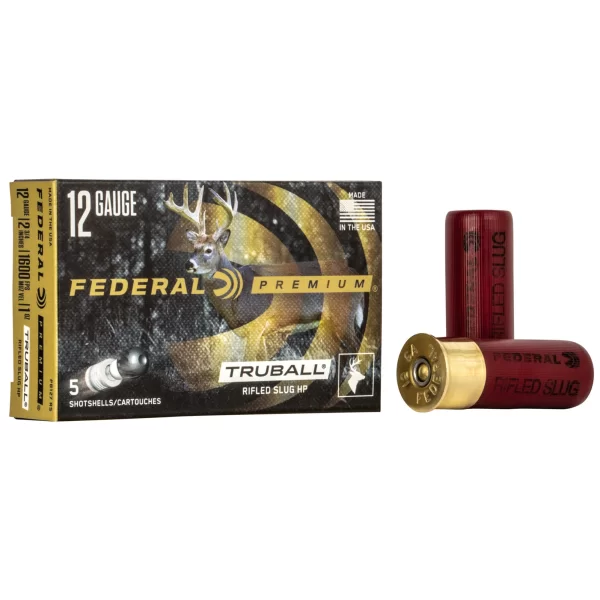 Federal Premium  Truball Rifled Slug Hp 12ga 2 3/4 in 1600 Fps 1 Oz