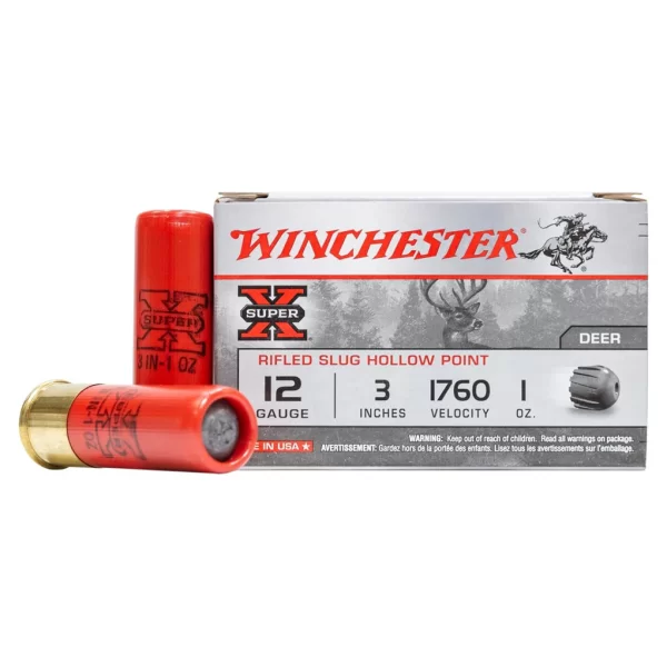 Winchester Super X Rifles Slug Hollow Point Deer 12ga 3p 1760 Fps 1 oz