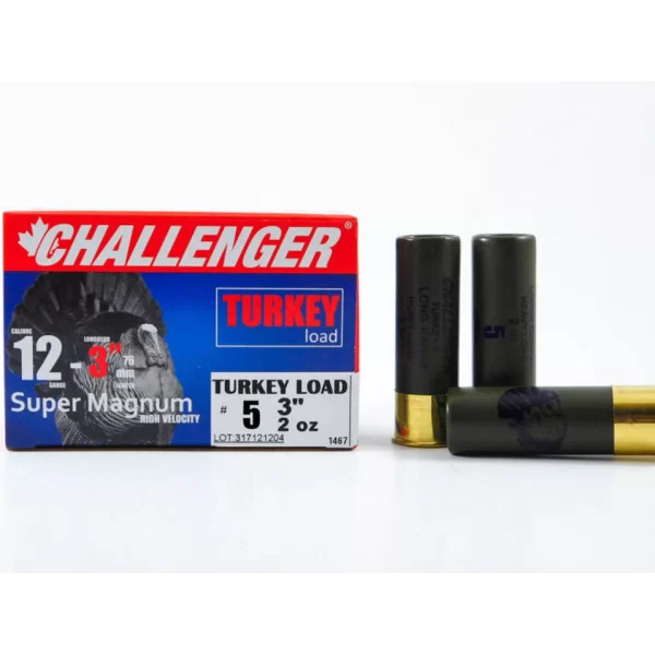 Challenger Turkey Load 12ga 3in 2oz 5 Shot High Velocity