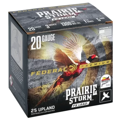 Federal Premium Prairie Storm Lead 20ga 3in 1300 Fps 1 1/4 Oz 5 Shot