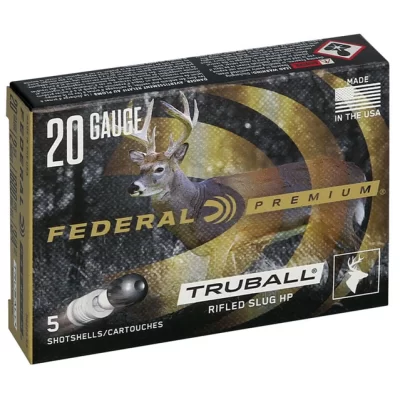 Federal Premium Rifled Slug HP 20ga 2 3/4in 1600 Fps 3/4oz