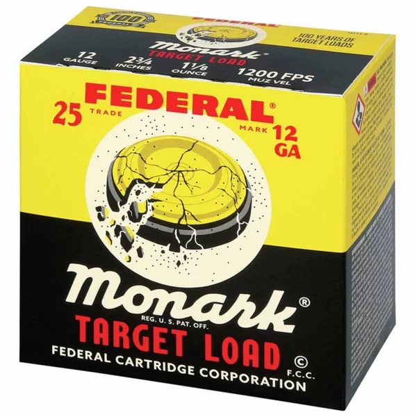 Federal Monark Target Load 12ga 2 3/4in 1 1/8oz 1200Fps 8 Shot