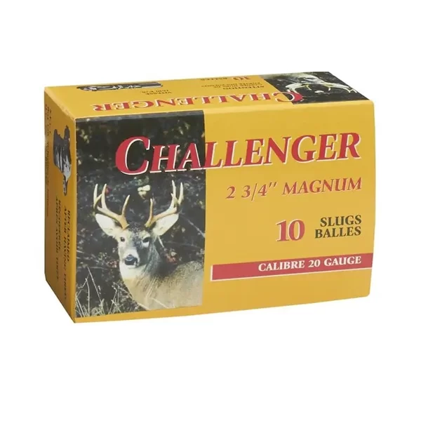 Challenger Magnum 20 ga Slugs 2 3/4 1610Fps