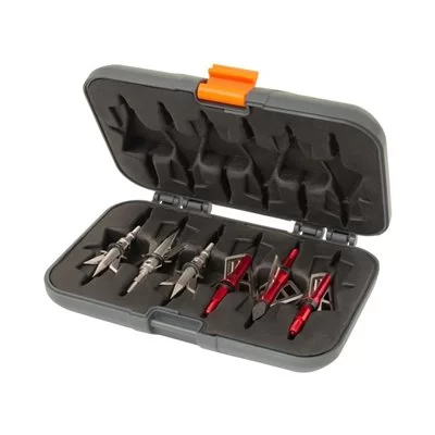 Allen Company Titan Broadhead Box & Caddy - Holds 6 Broadheads with Closed Width Up to 1-3/8" - Outdoor Storage for Bow,