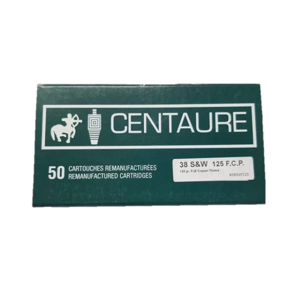 Centaure 50 reloaded cartridges 38 special 125gr e.c.
