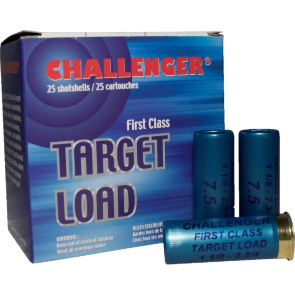 Challenger target load 12ga 2 3/4 1 1/8 oz shot 7.5