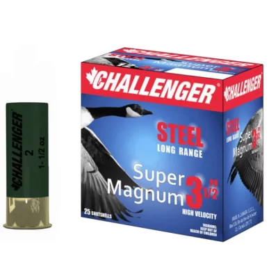 Challenger Steel 12ga 3 1/2in 1500 Fps 1 1/2oz 2 Super Magnum