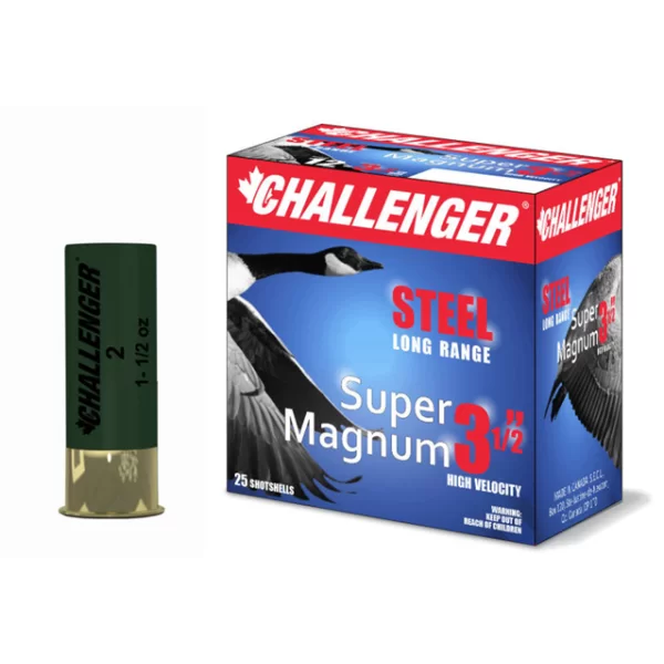 Challenger Steel 12ga 3 1/2 in 1500 Fps 1 1/2oz #1 Super Magnum