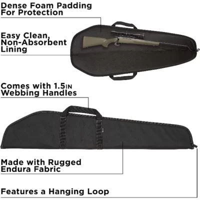 Allen Company Durango Rifle Case - 46-Inch Soft Gun Bag - Hunting and Shooting Accessories - Black
