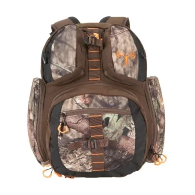 Allen Company Gear Fit Pursuit Bruiser Camo Treestand Hunting Backpack for Men and Women - Rifle and Bow Carry Bag - Hol