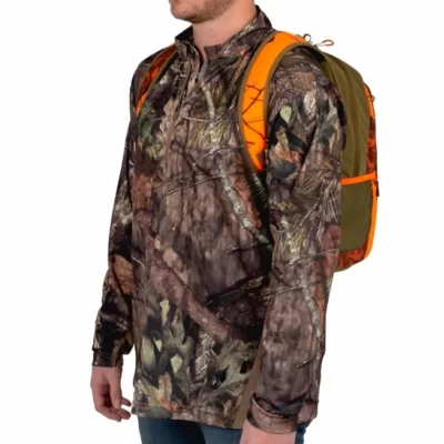Allen Company Gear Fit Pursuit Bruiser Camo Treestand Sac à dos de chasse pour hommes et femmes - Sac de transport de fusil et d